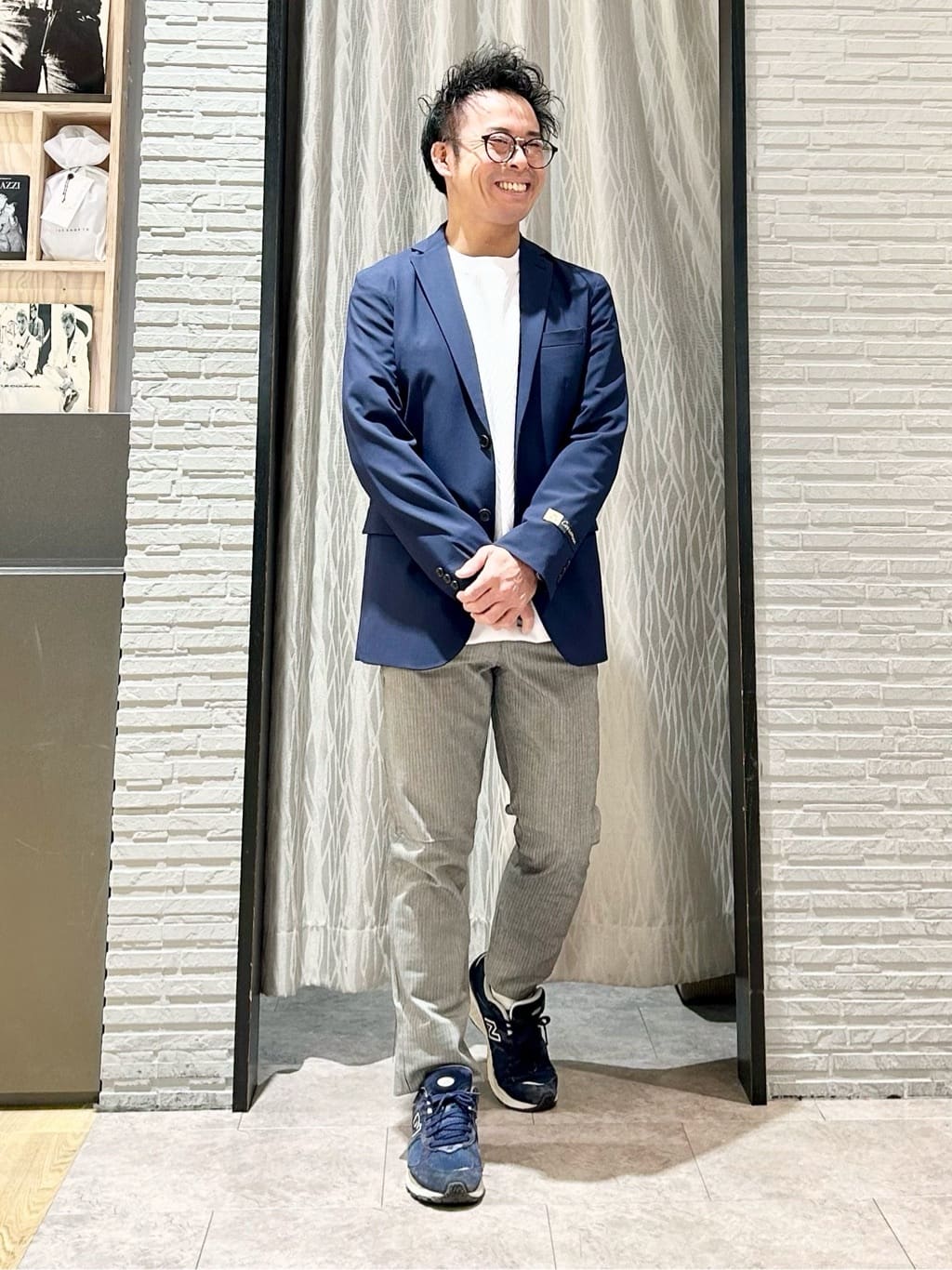 KENJI Iさんの「THE SHOP TK｜CARREMAN/キャリーマン ジャケット セットアップ可／洗濯機OK」を使ったコーディネート