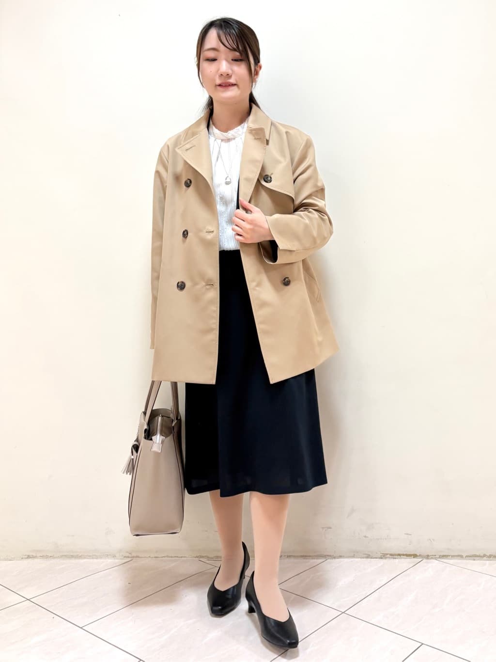 mikiさんの「Reflect｜【オン・オフ着回しやすい◎】ダブルブレストジャケット」を使ったコーディネート