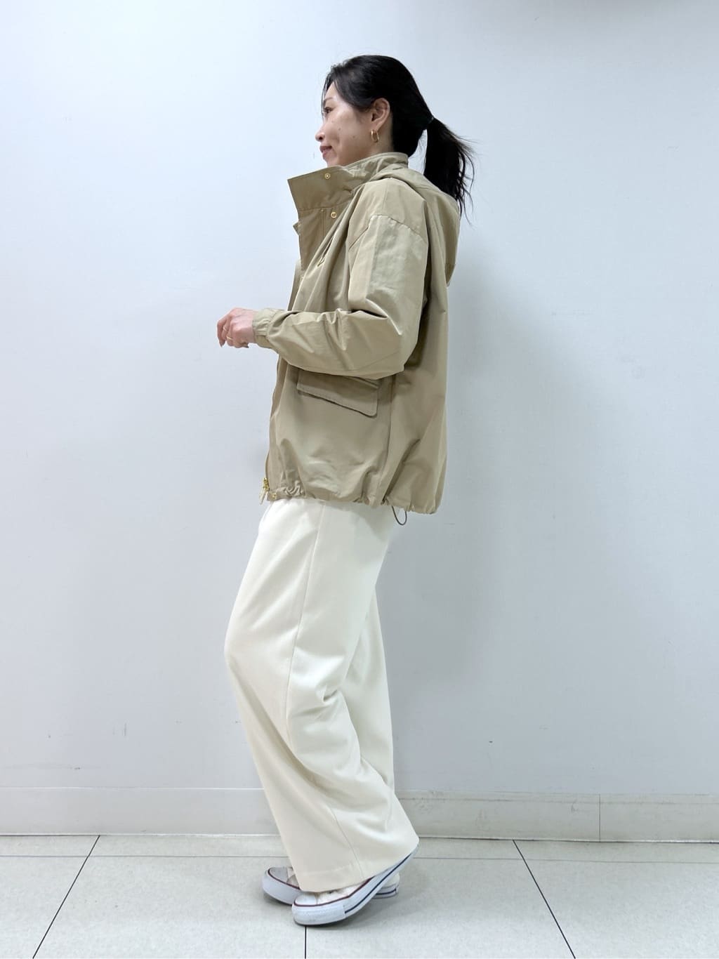 Kaiさんの「Dessin｜【撥水/2WAY】フーディーブルゾン」を使ったコーディネート