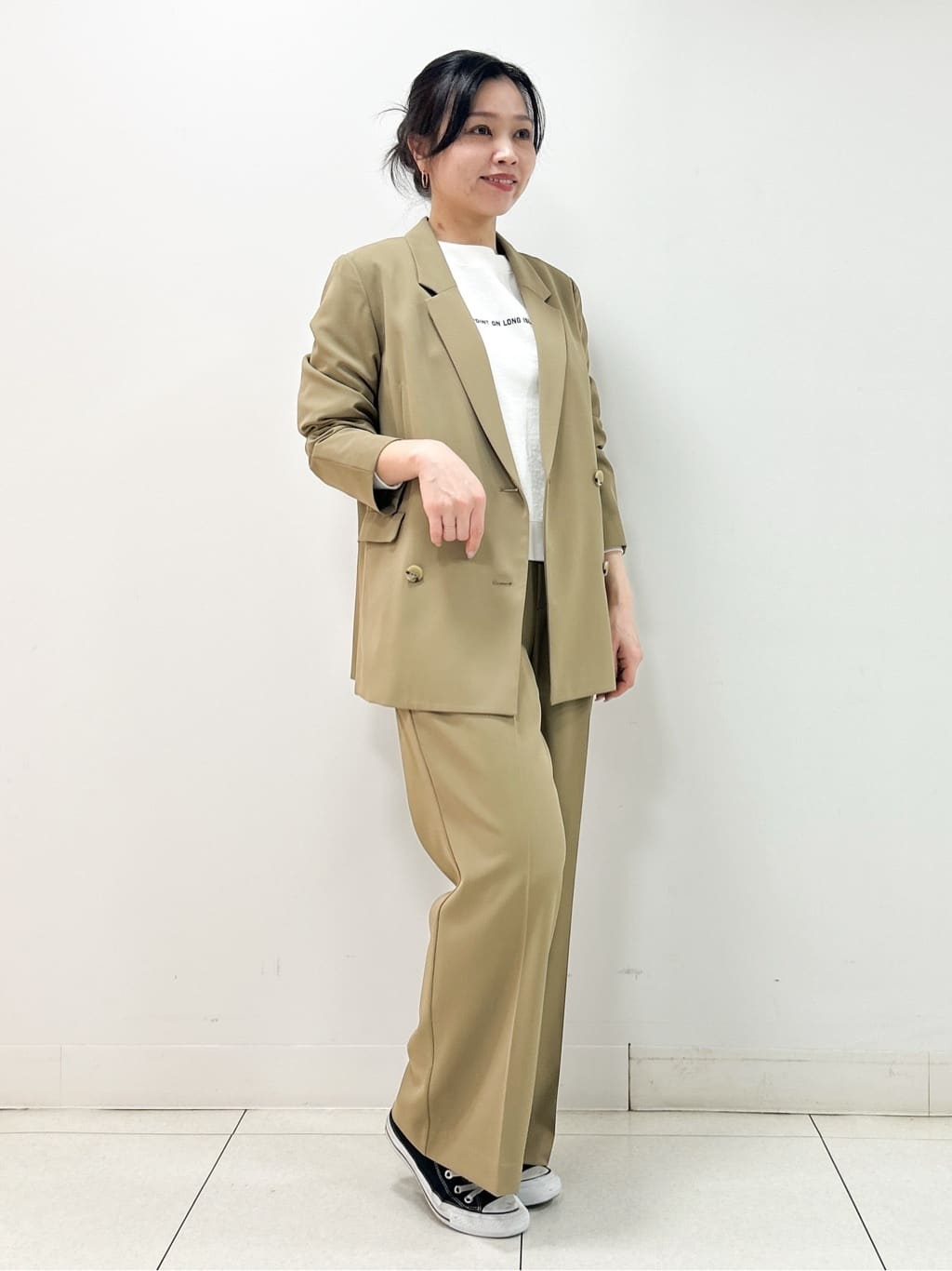 Kaiさんの「Dessin｜【入卒/セレモニー/お仕事/セットアップ可能】ダブルジャケット」を使ったコーディネート