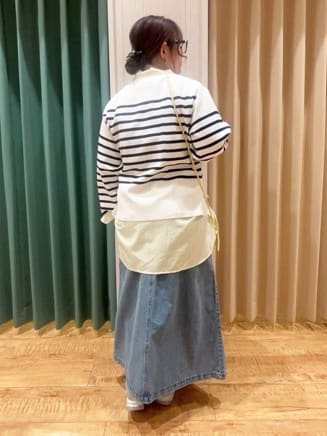 タガさんの「SHOO･LA･RUE｜楽にきちんと見られたい　大人カジュアルボーダーニット」を使ったコーディネート