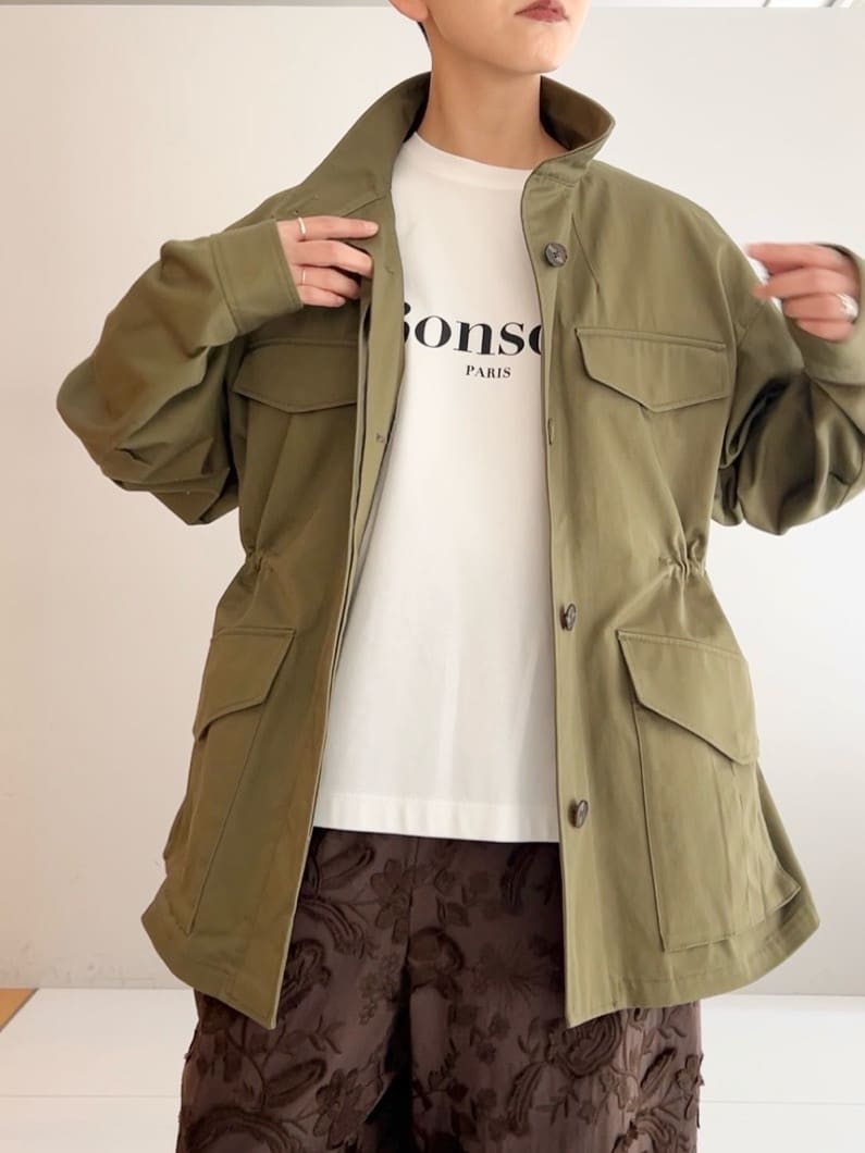 OCHIAIさんの「DRESSTERIOR｜【ウォッシャブル】コンパクトコットンミリタリーブルゾン」を使ったコーディネート
