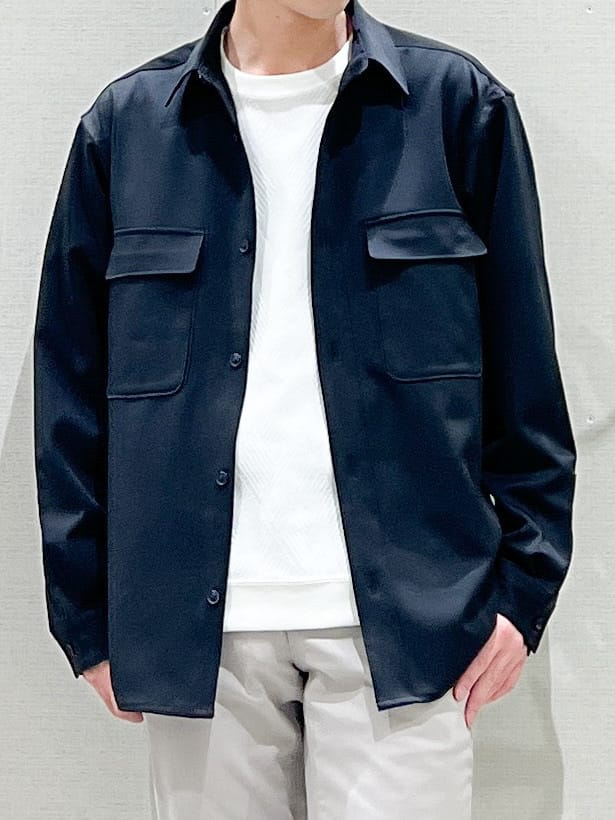 SHI-MAさんの「THE SHOP TK｜FLEX LINE  カバーオール　ストレッチ/防シワ/マシンウォッシャブル/セットアップ可」を使ったコーディネート