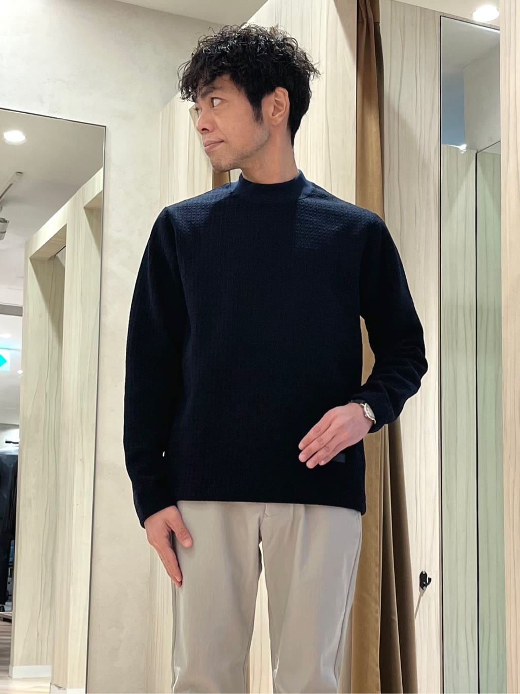 URAさんの「TAKEO KIKUCHI｜カラーコンビ ダウンブルゾン」を使ったコーディネート