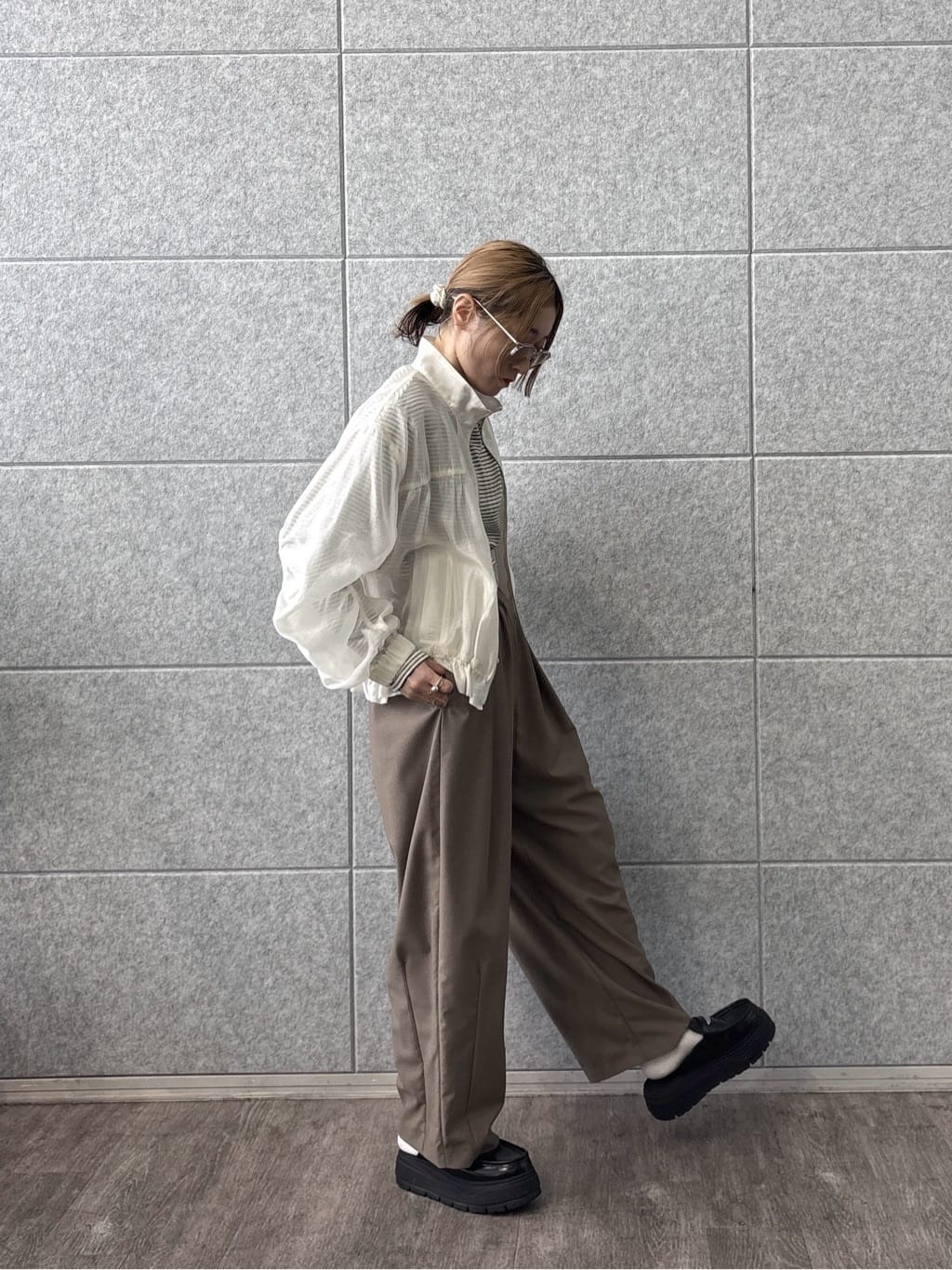 kotakiさんの「INDIVI｜シアーシャーリングブルゾン」を使ったコーディネート