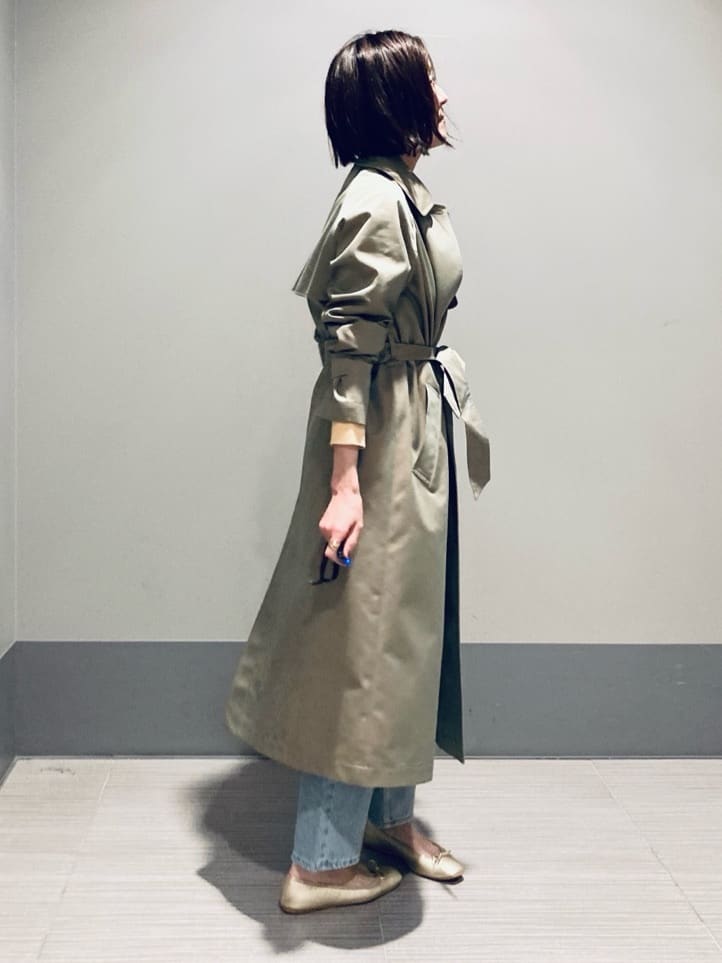 Furuさんの「DRESSTERIOR｜【ウォッシャブル/美シルエット】ライトトレンチコート」を使ったコーディネート