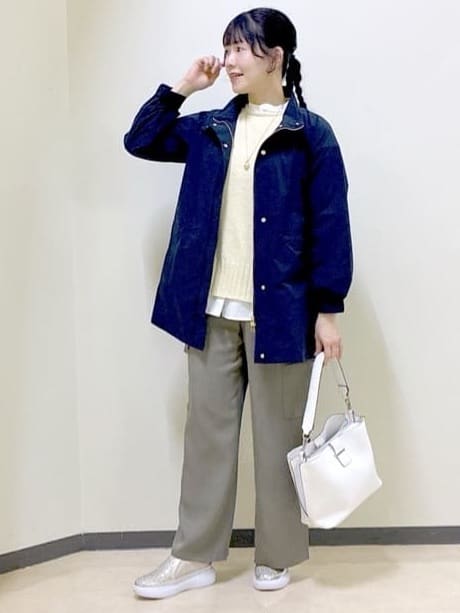  beni_gingerさんの「Reflect｜【レイヤードにおすすめ◎】ロング丈リラクシーニット」を使ったコーディネート