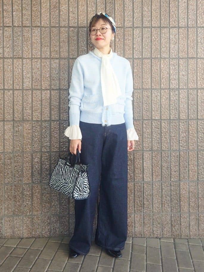 MUTSUKOさんの「UNTITLED｜【LEE】STANDARD WARDROBE ワイドパンツ」を使ったコーディネート