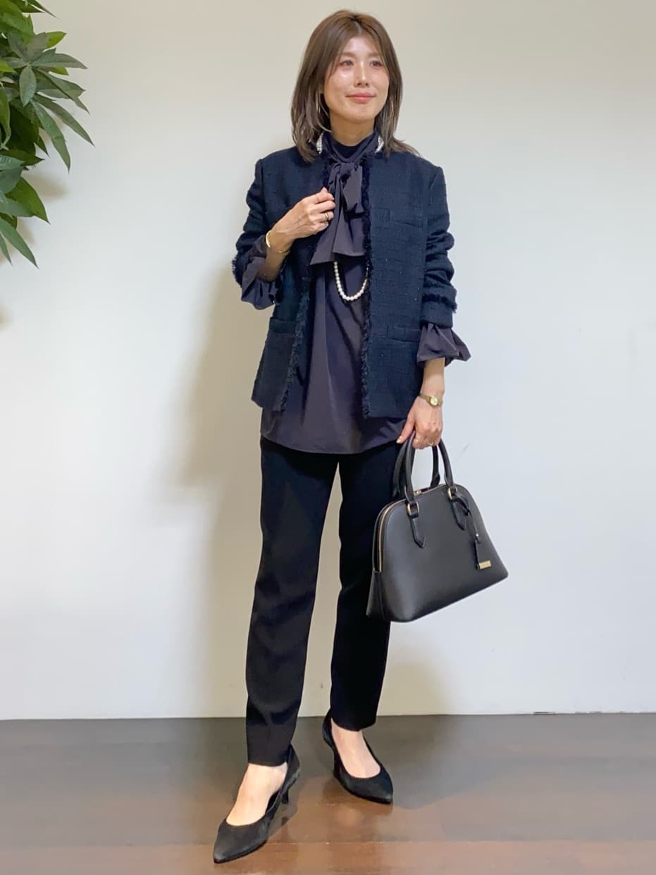 tomoさんの「UNTITLED｜【仕事着/スーツ】ファンシーツイード ジャケット」を使ったコーディネート