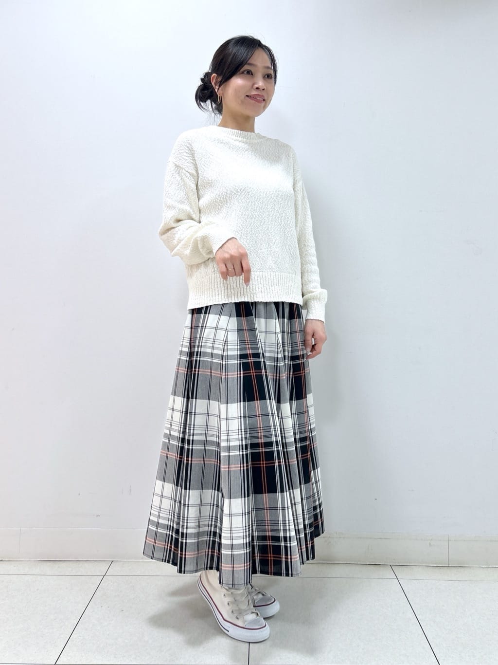 Kaiさんの「Dessin｜【洗える】ローゲージコットンニット」を使ったコーディネート