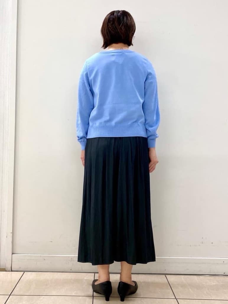 ksmさんの「Reflect｜透かしスリーブデザインハイゲージニット」を使ったコーディネート