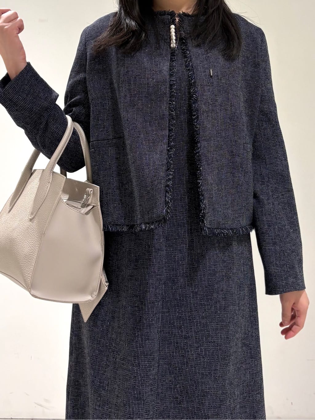 momokoさんの「INDIVI｜◆【合皮／マルチWAY／サブバッグ付】ミニショルダーバッグ」を使ったコーディネート