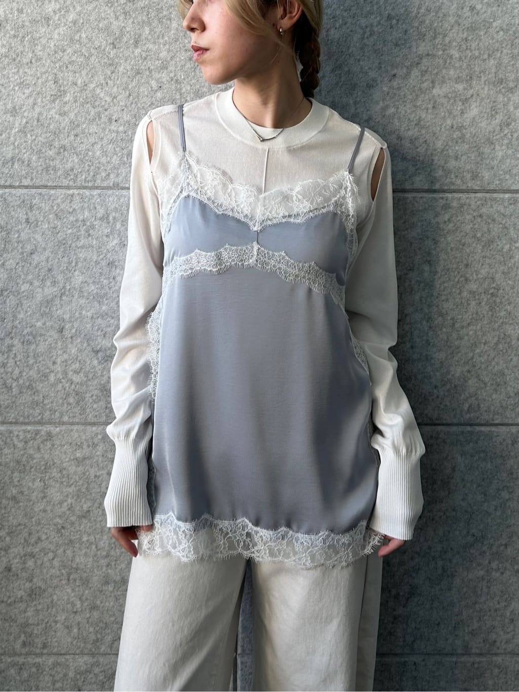 honoka Aさんの「CODE A｜lingerie mood lace cami」を使ったコーディネート