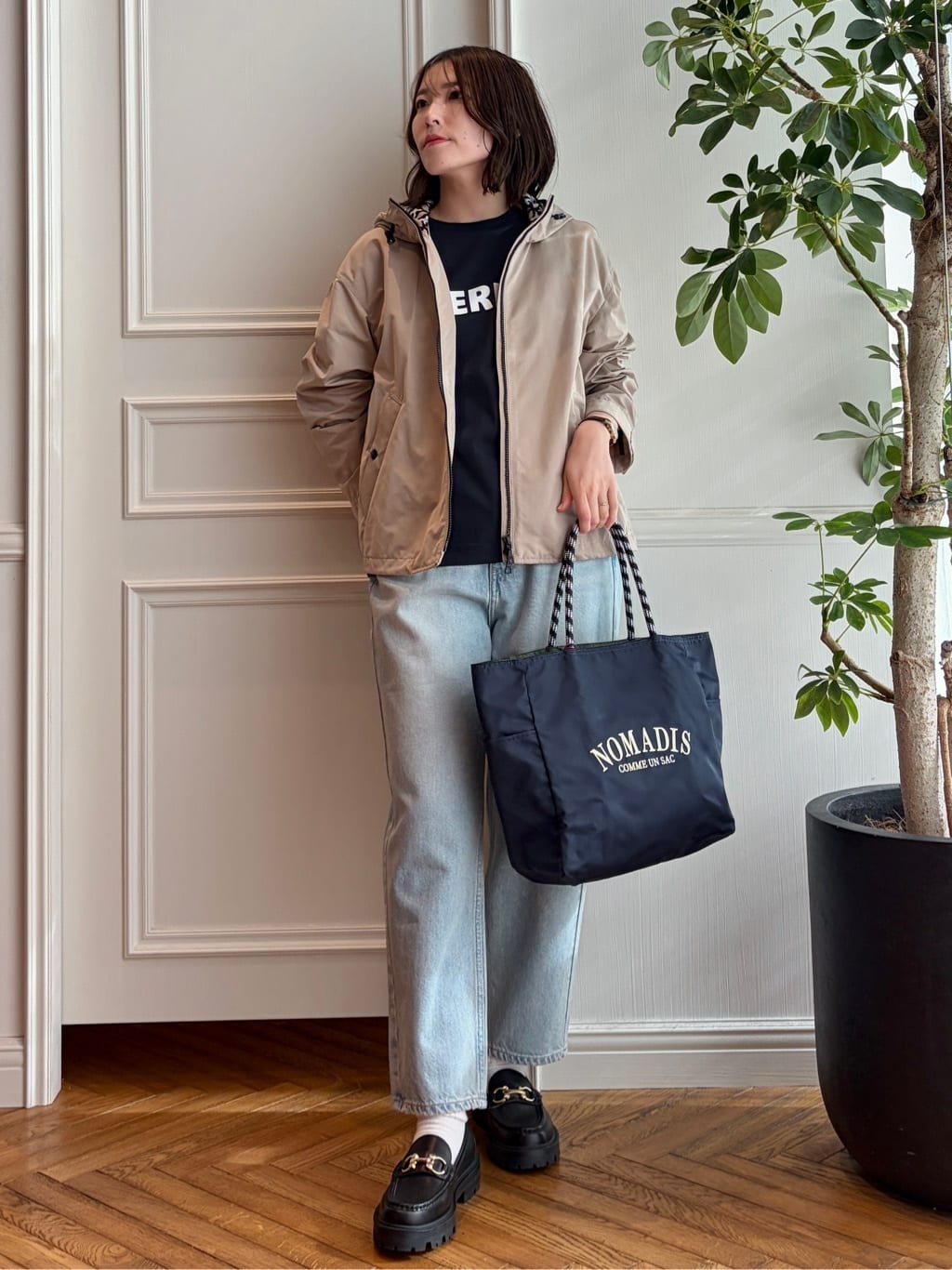 nakaoさんの「DRESSTERIOR｜【ウォッシャブル/撥水素材】撥水ツイル マウンテンパーカー」を使ったコーディネート