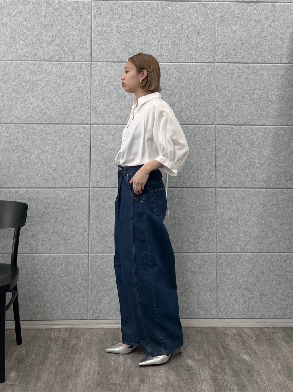 Harukaさんの「INDIVI｜バックドロストブラウス」を使ったコーディネート