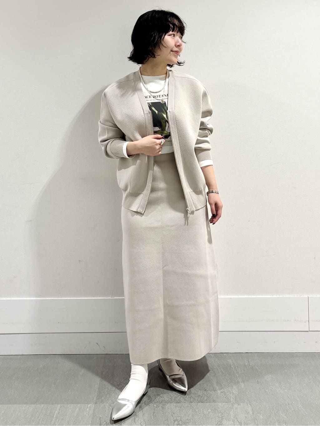 モエカさんの「UNTITLED｜【コットン100/洗える】フォトロングTシャツ」を使ったコーディネート