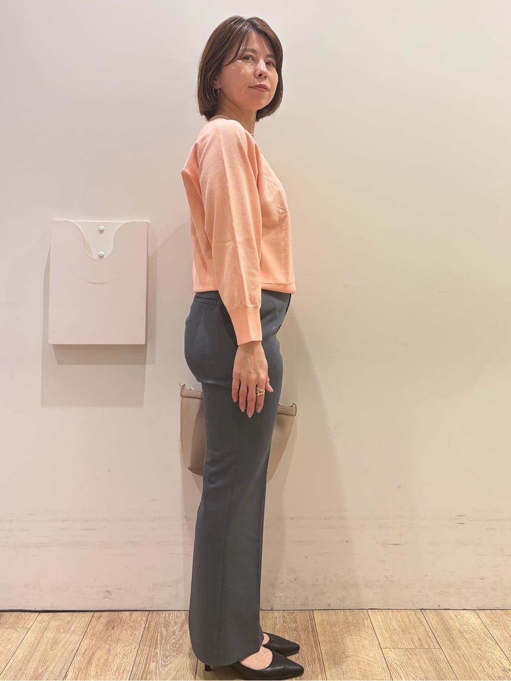 YUKOさんの「index｜接触冷感ノーカラーブルゾン【洗濯機OK／防シワ】」を使ったコーディネート