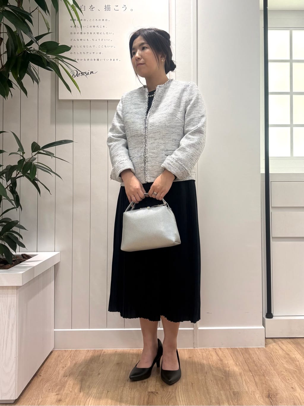tomokoさんの「Dessin｜ジョーゼットワンピース」を使ったコーディネート