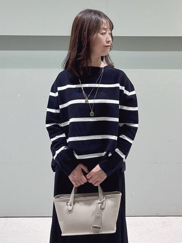 makiさんの「UNTITLED｜◆【ゆったり/洗える】クロップドニットプルオーバー」を使ったコーディネート