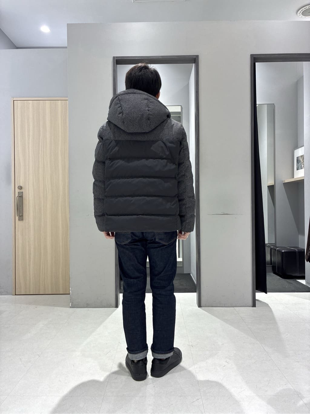 わいずみさんの「TAKEO KIKUCHI｜カラーコンビ ダウンブルゾン」を使ったコーディネート