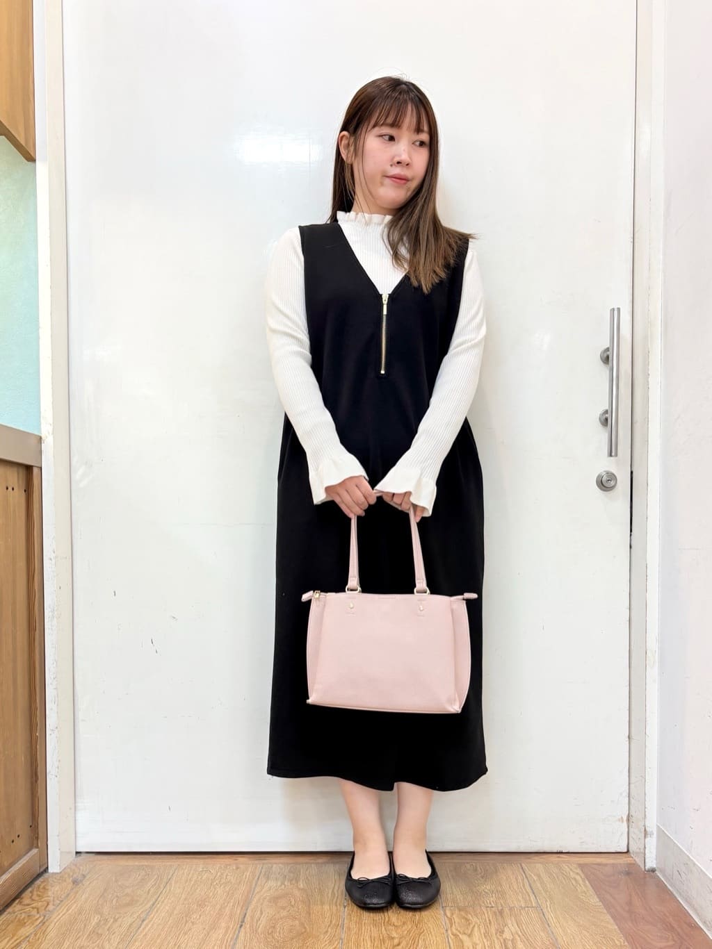 だいわさんの「SHOO･LA･RUE｜【洗濯機可/S-LL】ほどよいゆとりの もちっとやわらかリブニット」を使ったコーディネート