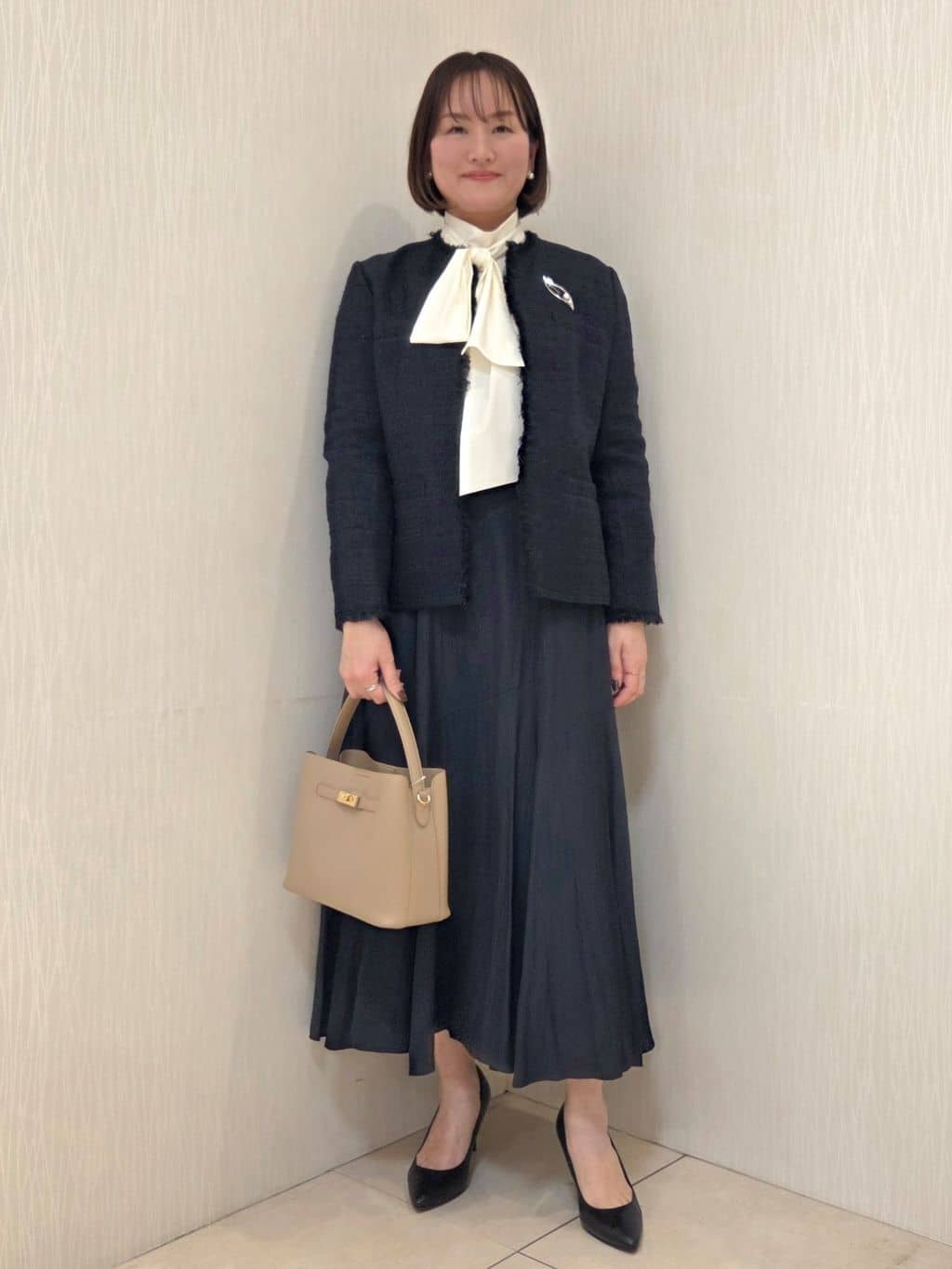 naokoさんの「UNTITLED｜【仕事着/スーツ】ファンシーツイード ジャケット」を使ったコーディネート