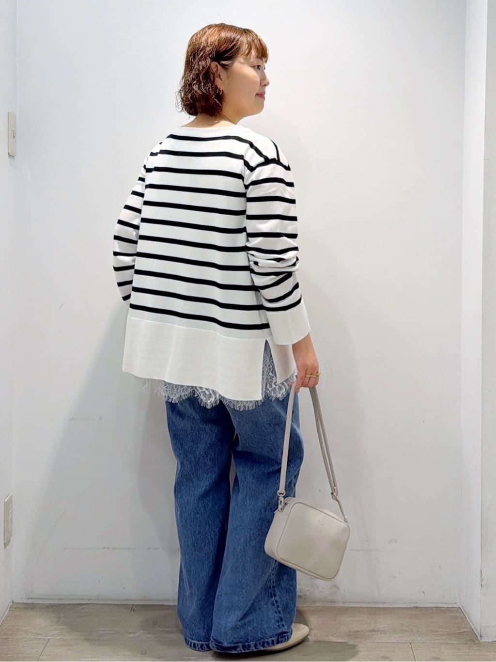 sumicaさんの「OPAQUE.CLIP｜リラクシーボートネックニット／オーガニックコットン混【洗濯機OK／UVケア】《5col》」を使ったコーディネート