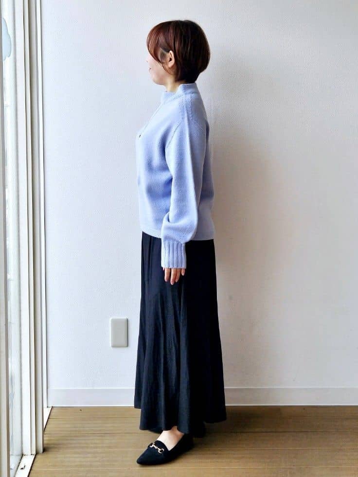 やじまさんの「UNTITLED｜【洗える】スポンディッシュ ボトルネックニット」を使ったコーディネート