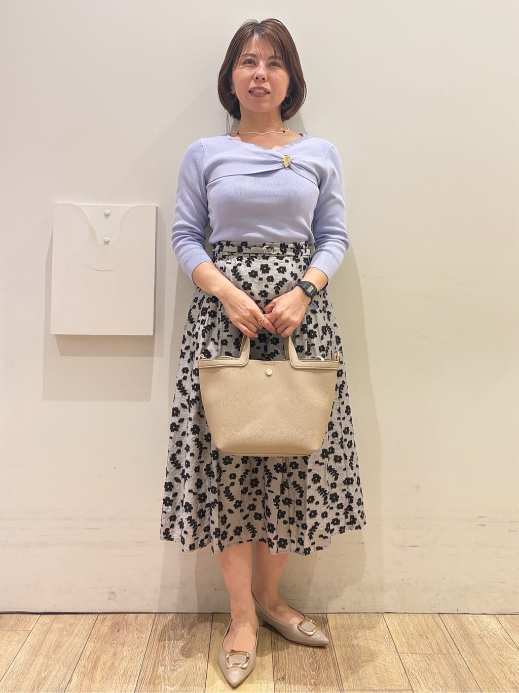 YUKOさんの「index｜接触冷感ノーカラーブルゾン【洗濯機OK／防シワ】」を使ったコーディネート