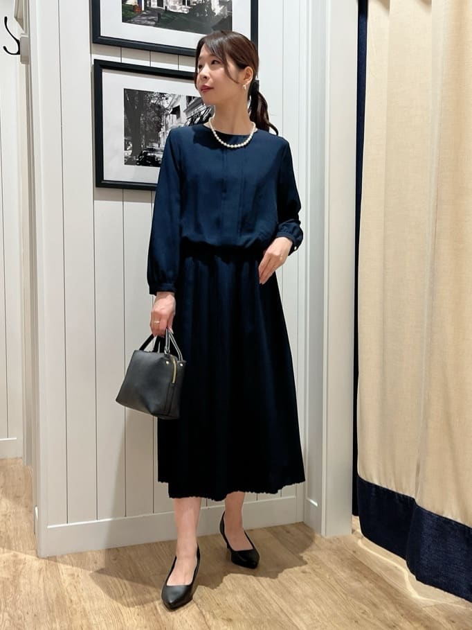 mihoさんの「Dessin｜ツイードクルーネックジャケット」を使ったコーディネート