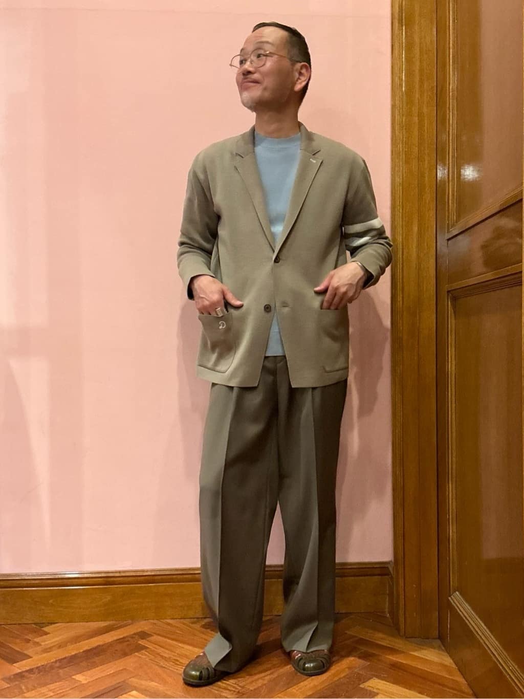 torigoeさんの「DRESSTERIOR｜【ウォッシャブル】スプリング ニットジャケット」を使ったコーディネート