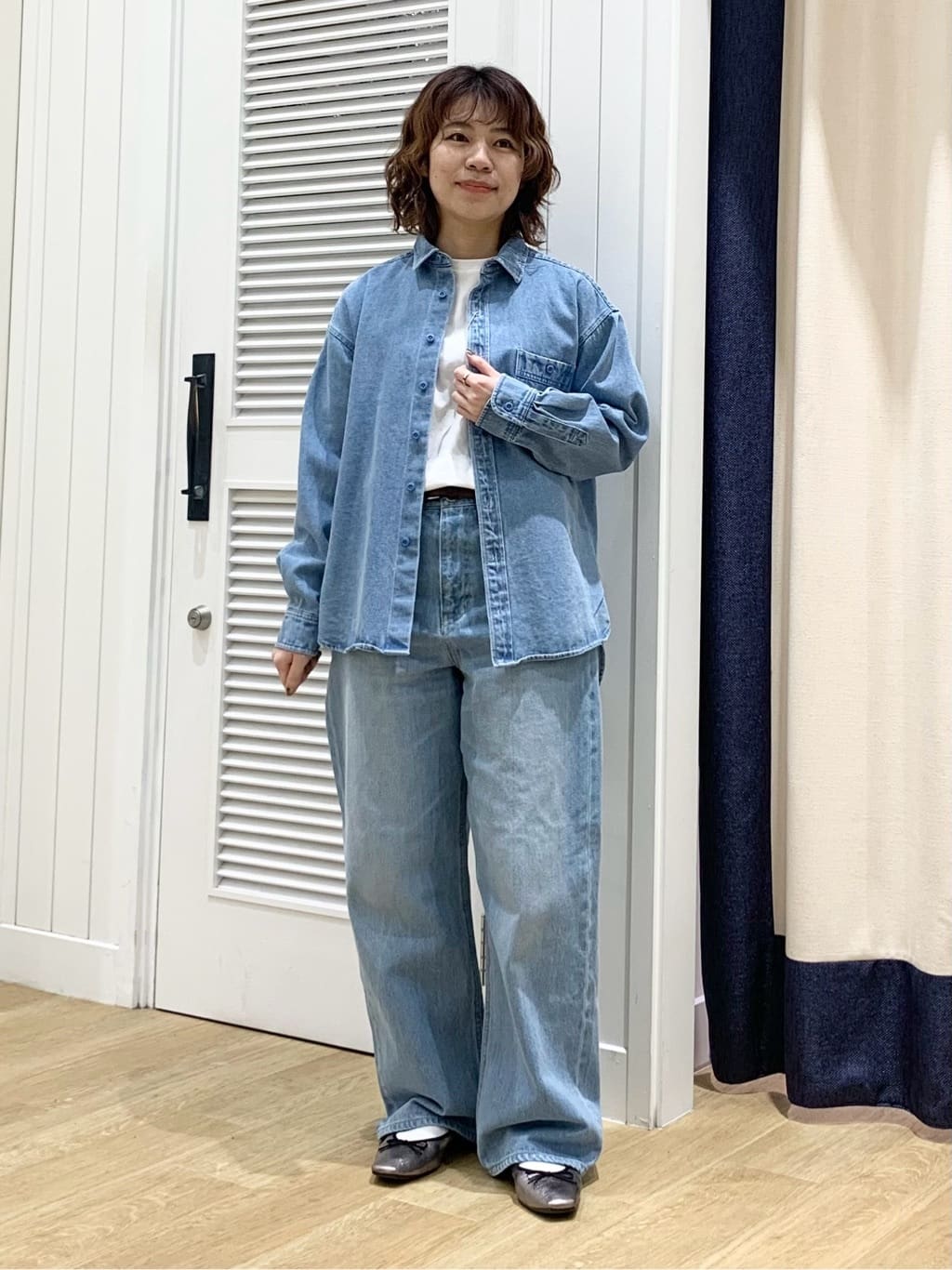 IMARIさんの「Dessin｜【ユニセックス/洗える】10OZデニムシャツ」を使ったコーディネート