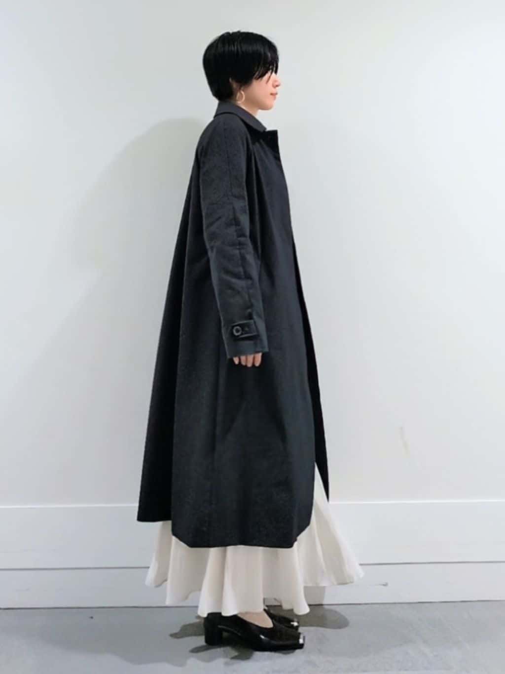 ミズタさんの「UNTITLED｜◆【はっ水/洗える】タスランステンカラーコート」を使ったコーディネート