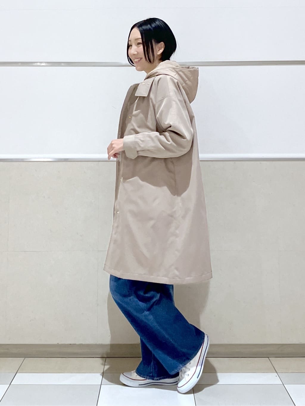 eriko さんの「Dessin｜【4WAY/洗える】ベスト付き中綿キルトコート」を使ったコーディネート