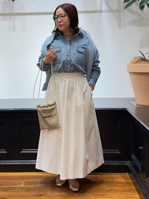Asamiさんの「DRESSTERIOR｜◆ウォッシャブルコットンカシミヤプルオーバーニット」を使ったコーディネート