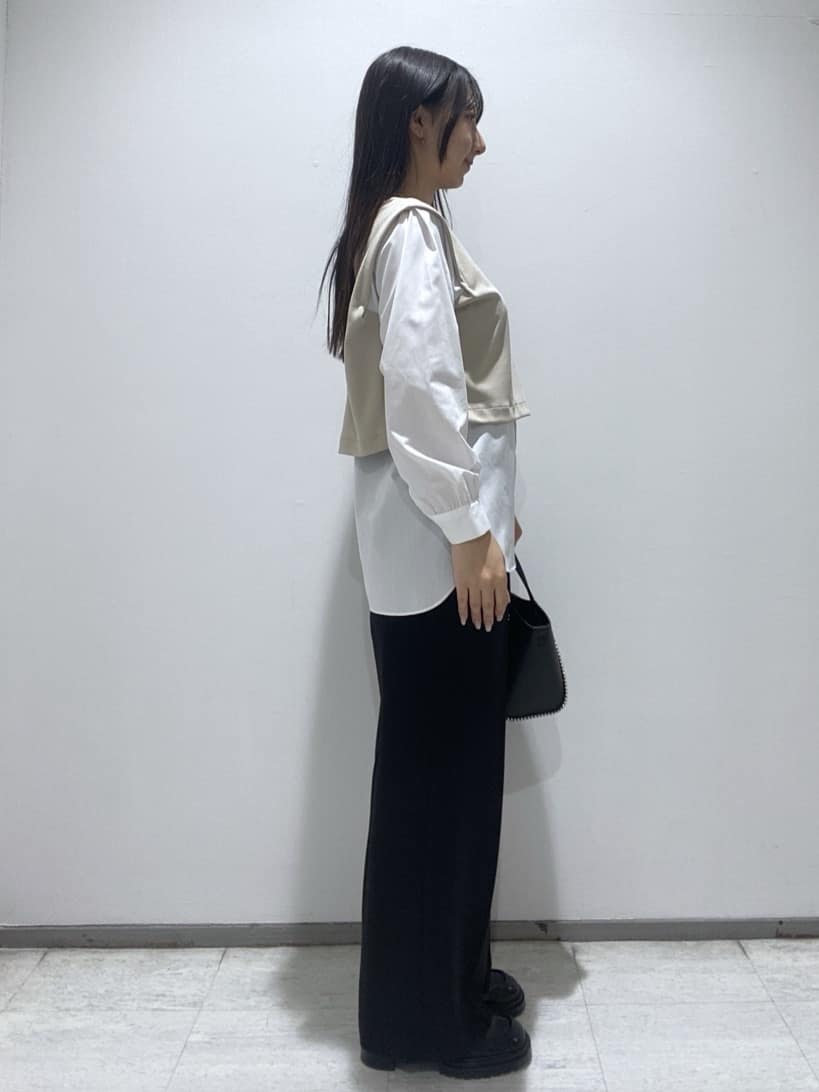 meiさんの「INDIVI｜【洗える／UVケア】レイヤード風デザイントップス」を使ったコーディネート