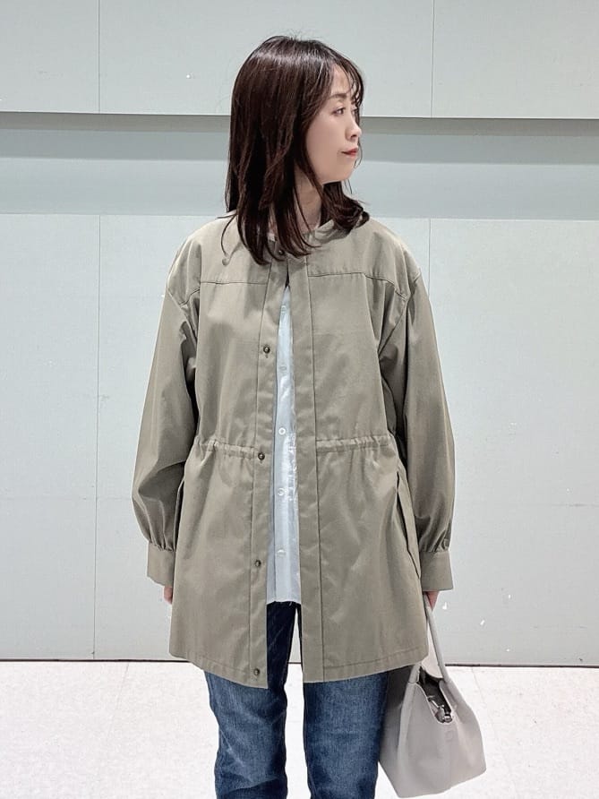 makiさんの「UNTITLED｜◆【はっ水】ライトコットンミリタリーコート」を使ったコーディネート