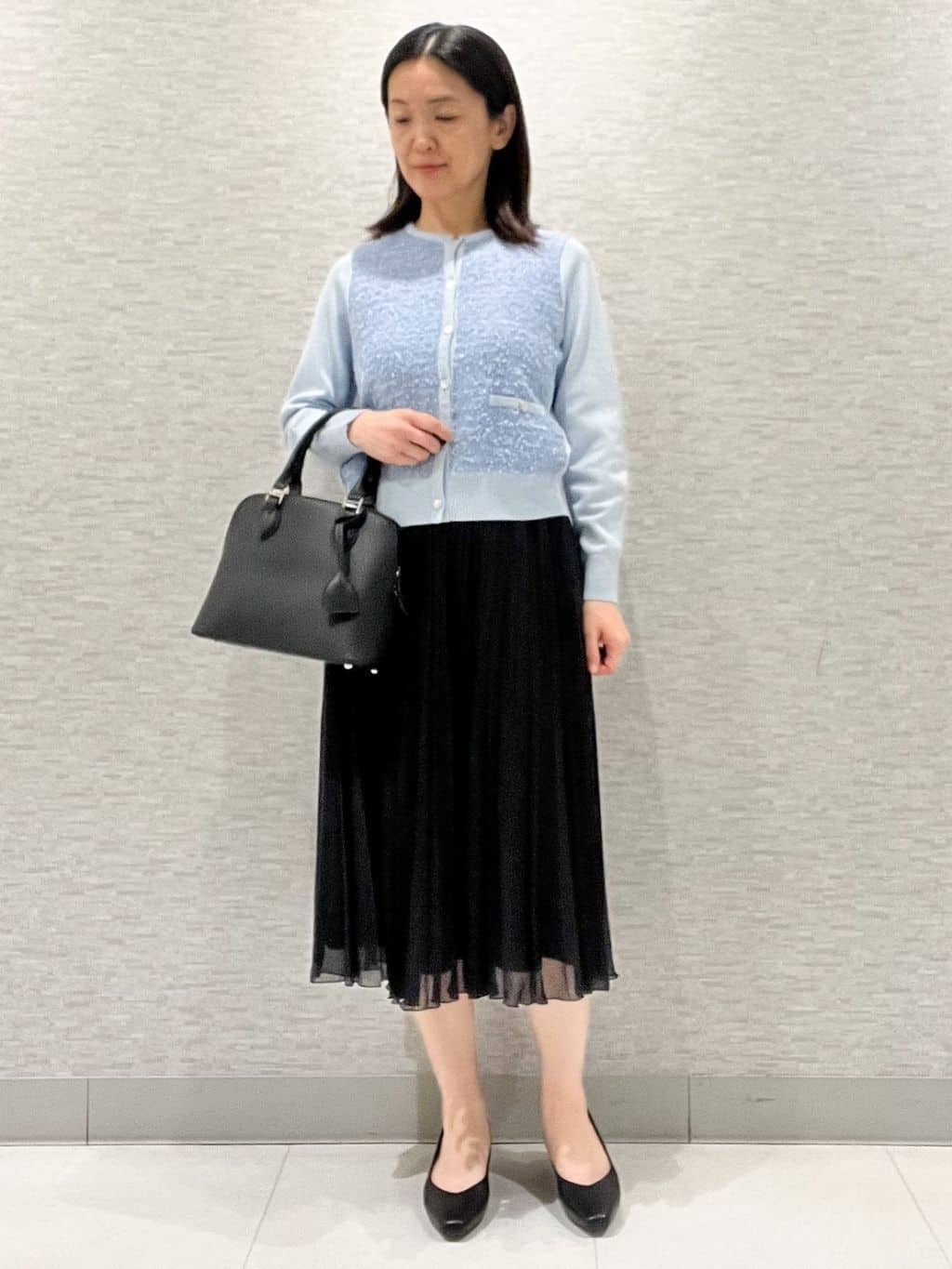 marikoさんの「Reflect｜【着映え◎】ツイード風ニットカーディガン」を使ったコーディネート
