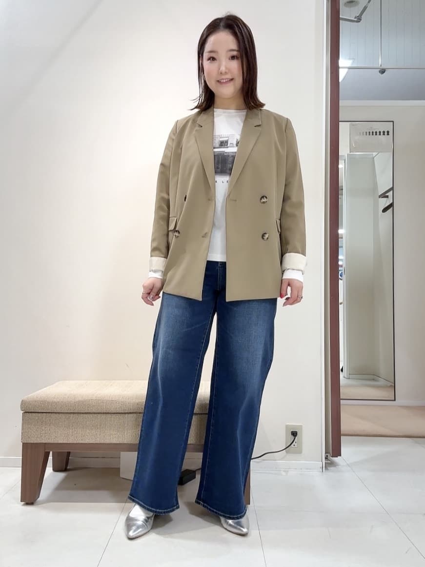 YUIさんの「UNTITLED｜【コットン100/洗える】フォトロングTシャツ」を使ったコーディネート