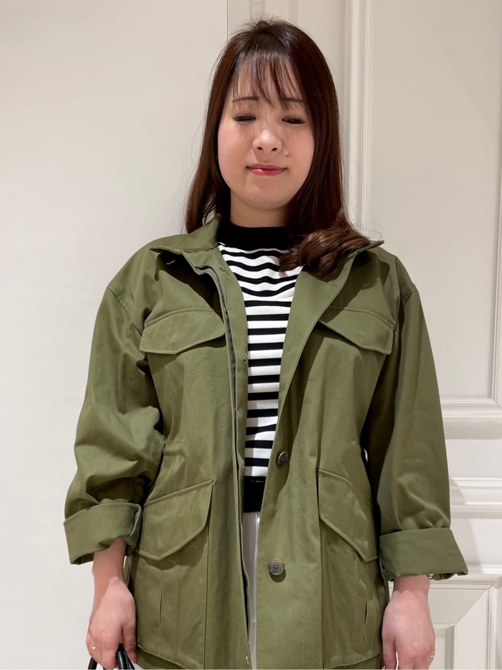 minowaさんの「DRESSTERIOR｜【ウォッシャブル】コンパクトコットンミリタリーブルゾン」を使ったコーディネート