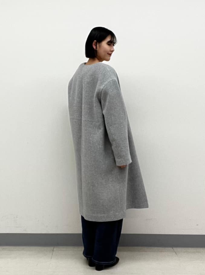 hinanoさんの「INDIVI｜【軽量／ウール混】ライトフォルム ロングコート」を使ったコーディネート