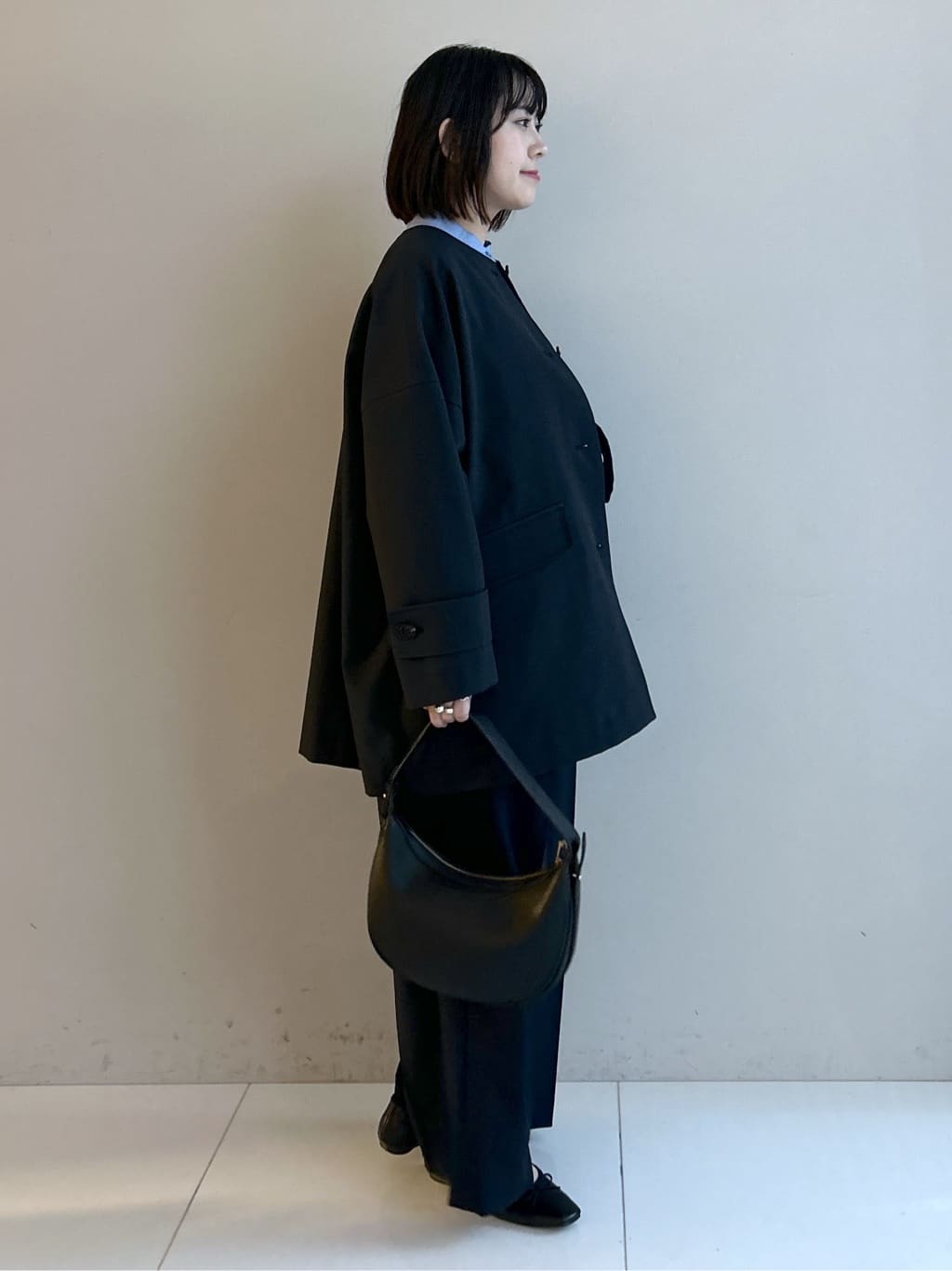 Hirokaさんの「Dessin｜【花粉ガード/撥水加工/洗える】クルーネックスプリングコート」を使ったコーディネート