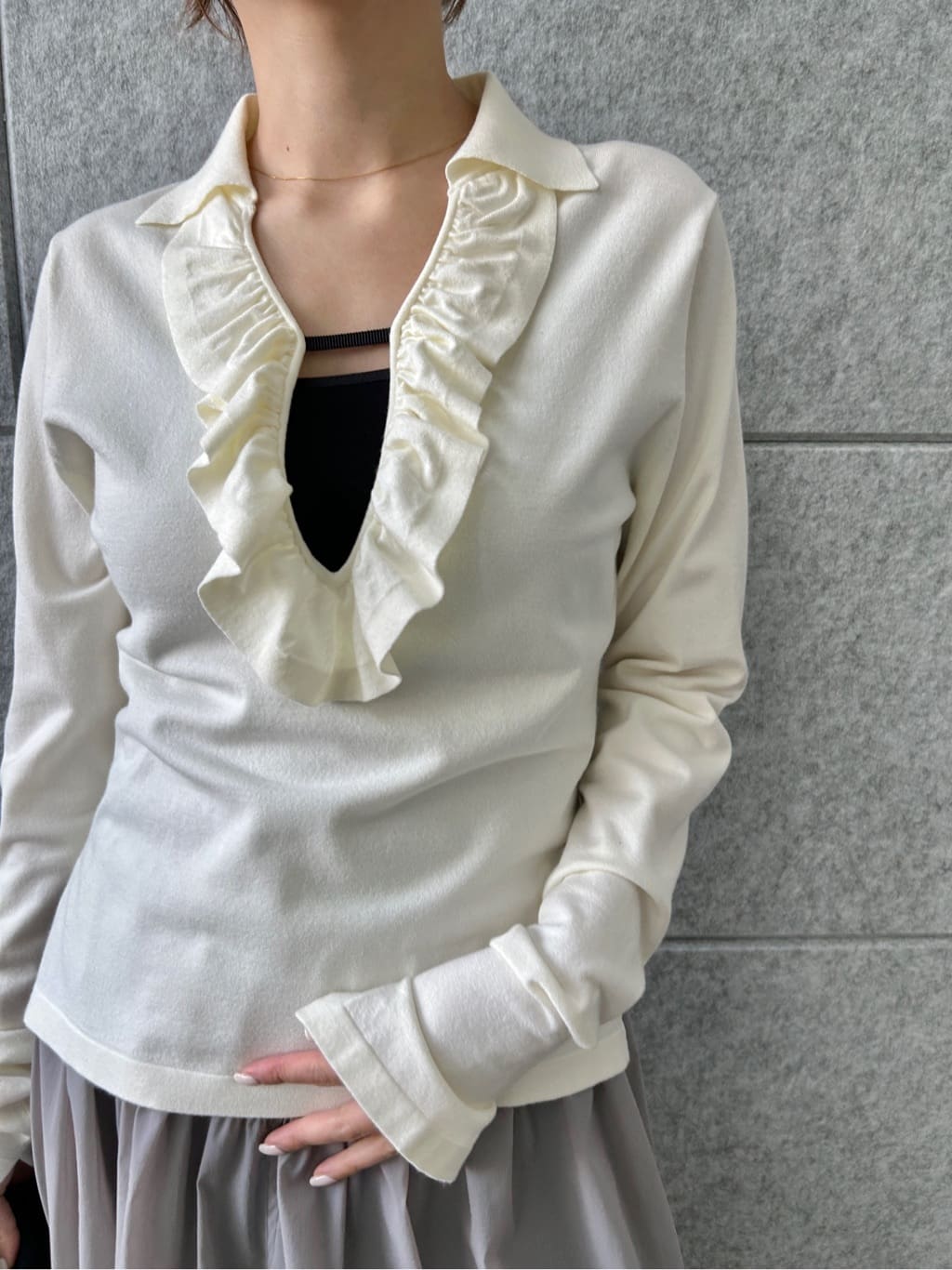 harunaさんの「CODE A｜balloon easy skirt」を使ったコーディネート