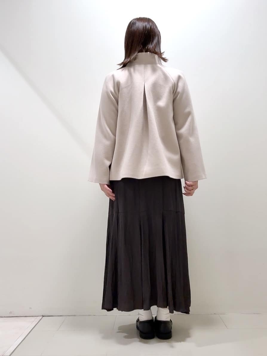 YUIさんの「UNTITLED｜【洗える】スポンディッシュ ボトルネックニット」を使ったコーディネート