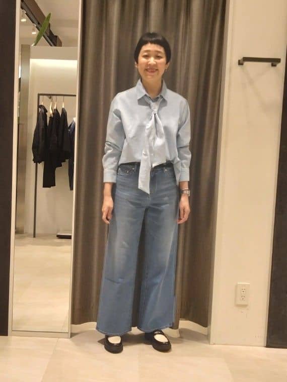 まちこさんの「UNTITLED｜【人気デニム】MAKE&times;DENIM WIDE」を使ったコーディネート