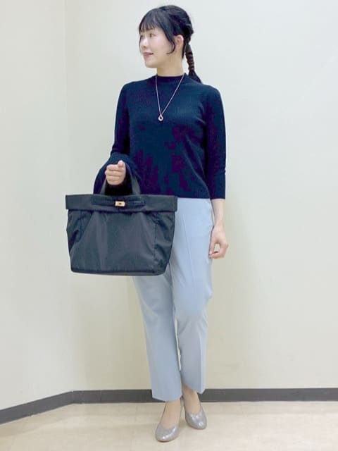  beni_gingerさんの「Reflect｜【選べる5色／アンサンブル可】プチハイネックリブニット」を使ったコーディネート