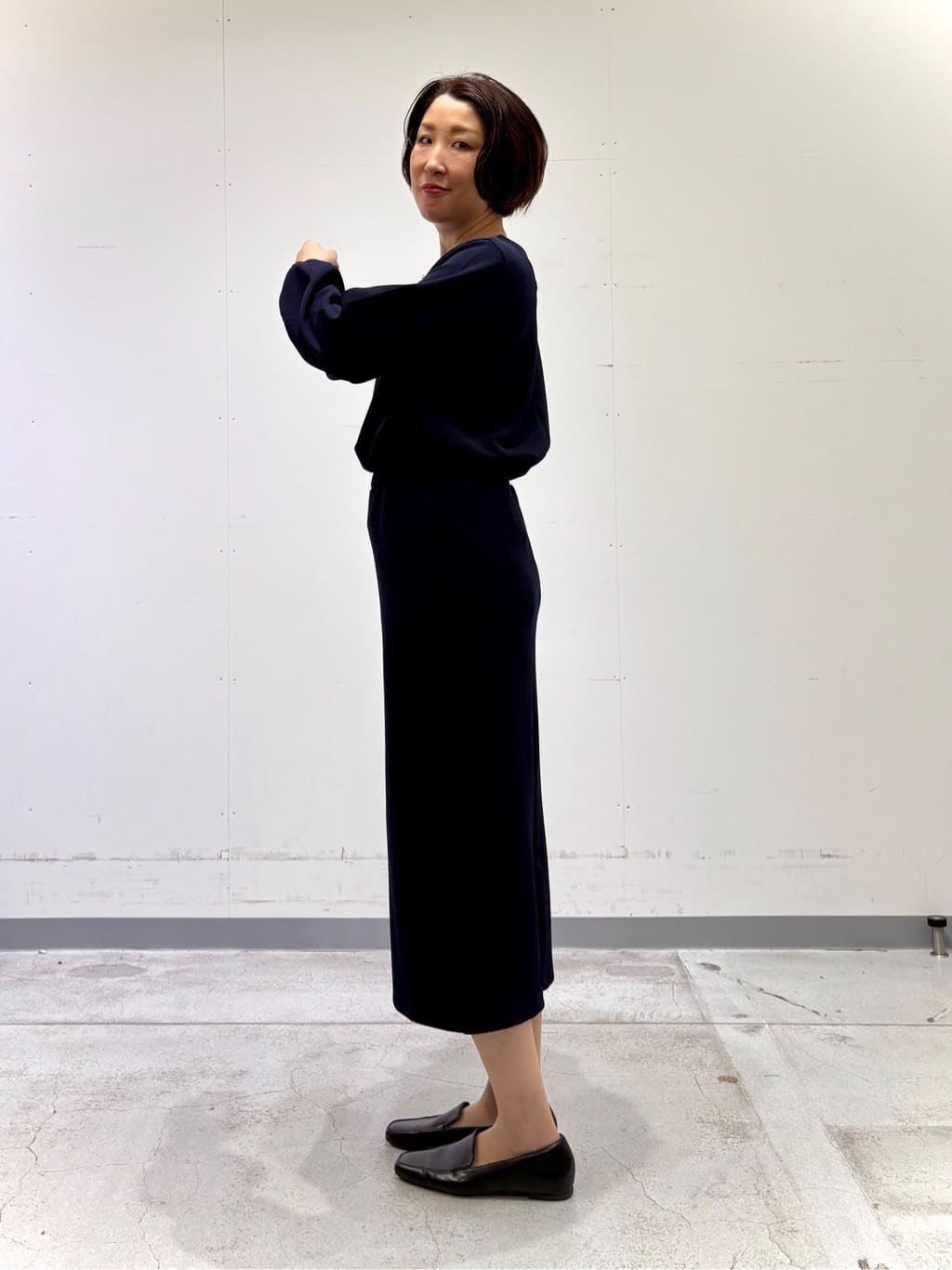 yuriさんの「INDIVI｜【SETUP可能／袖コンシャス】ダンボールジャージトップス」を使ったコーディネート