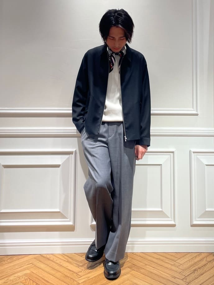 橋本さんの「DRESSTERIOR｜【ウォッシャブル】ウールハリントン ジャケット」を使ったコーディネート