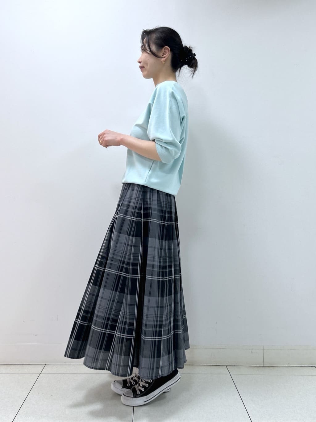 Kaiさんの「Dessin｜【洗える】後ろボタンニットプルオーバー七分袖」を使ったコーディネート