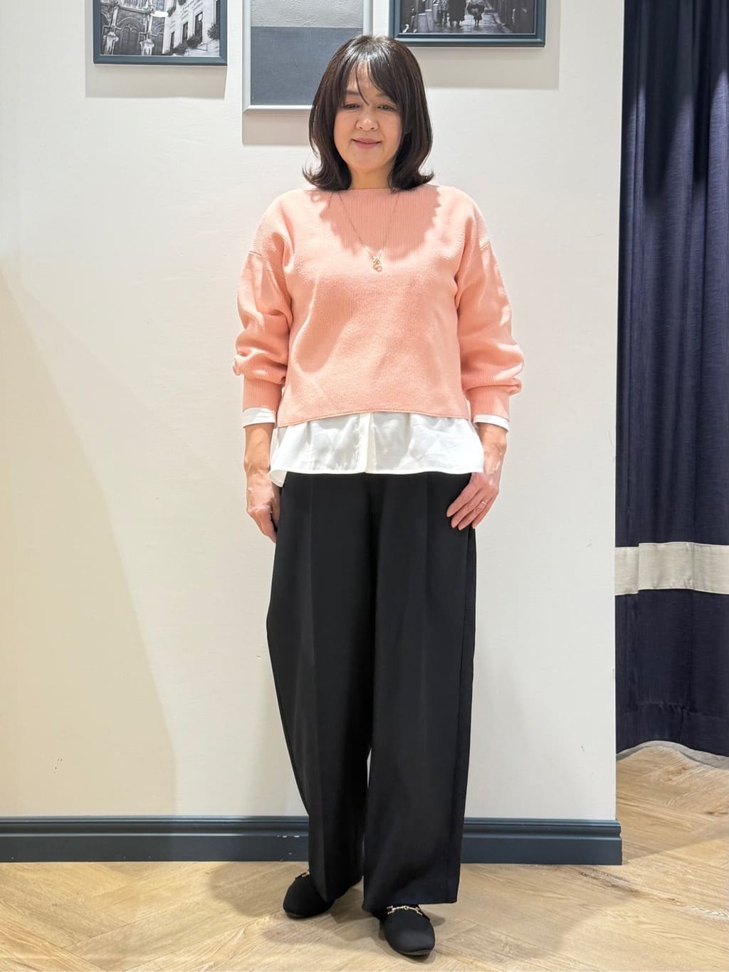 Lilyさんの「grove｜毎日着たくなる、もちもち畦編みニット」を使ったコーディネート